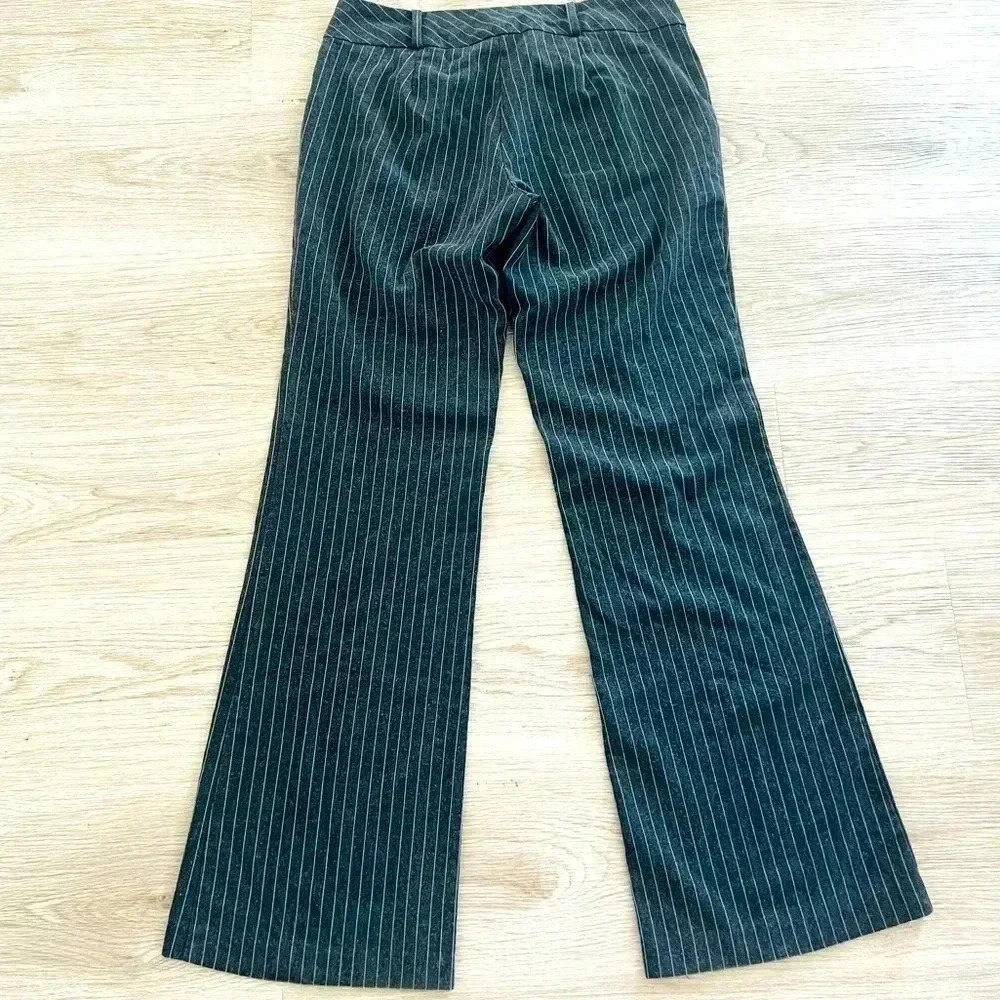 Forever 21 Grey White Stripped Trouser Bell bottoms Size Small